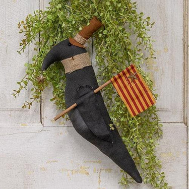 Crow With Flag - The Fox Decor